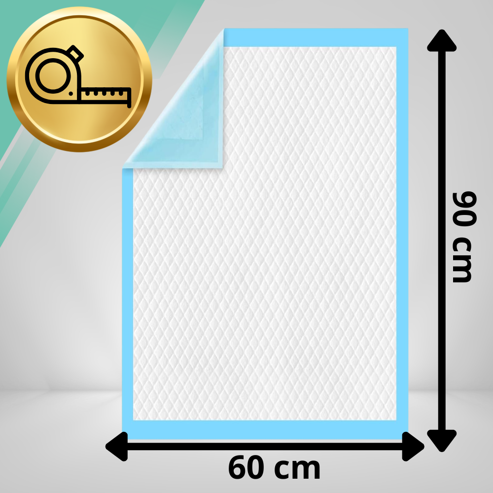 XL Puppy Training Pads Super Absorbent Dog Pee Pads 60x90cm, 50 Count Leak-Proof