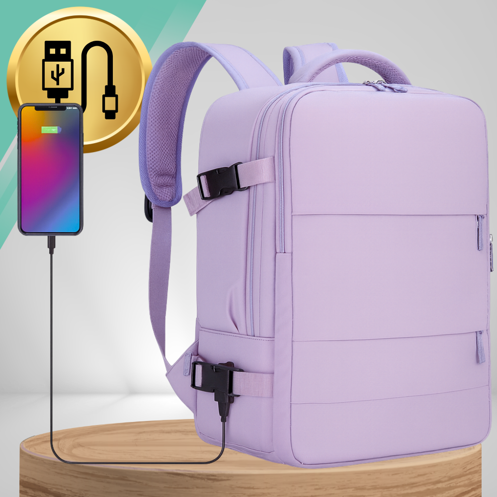 Travel Backpack 40x30x20 for Wizzair Ryanair Carry On Luggage with USB Port