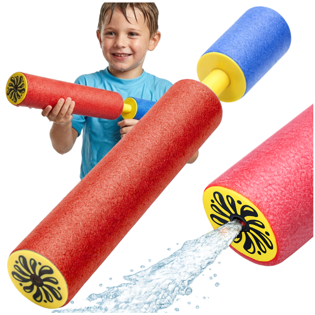 Foam Water Gun for Kids 40 cm Pool and Beach Toy, Assorted Colors