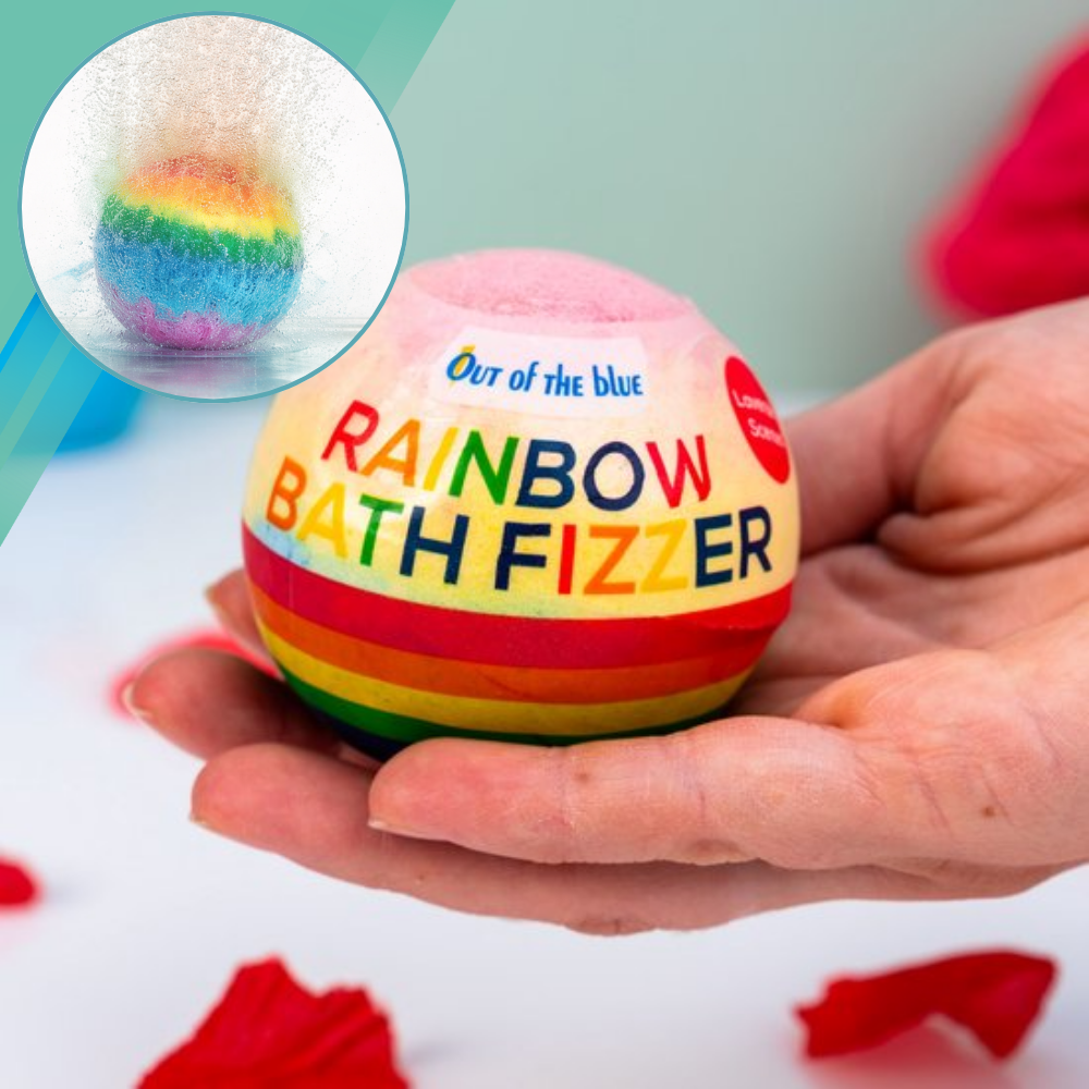 Rainbow Bath Bomb for Kids and Adults, 180g, Multicolor
