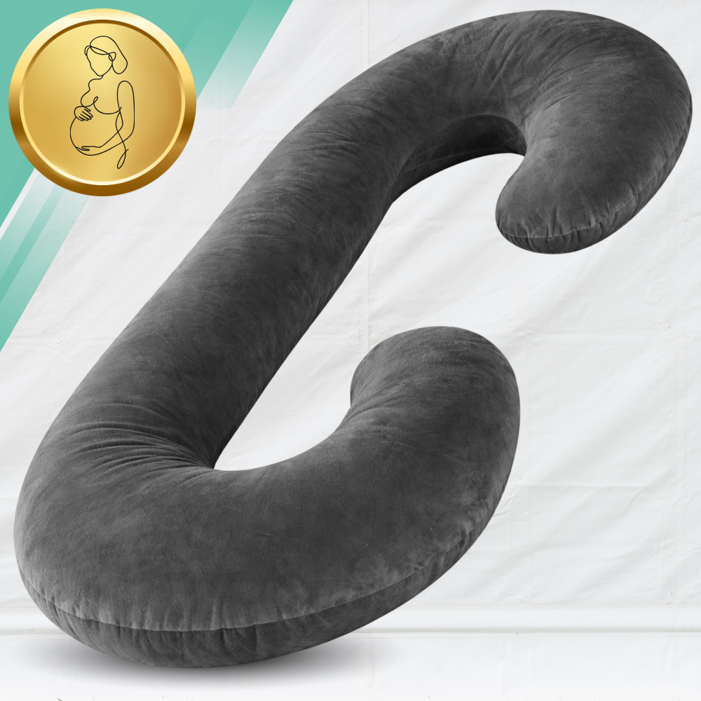 Nicekids C-Shaped Pregnancy Pillow for Sleeping and Nursing