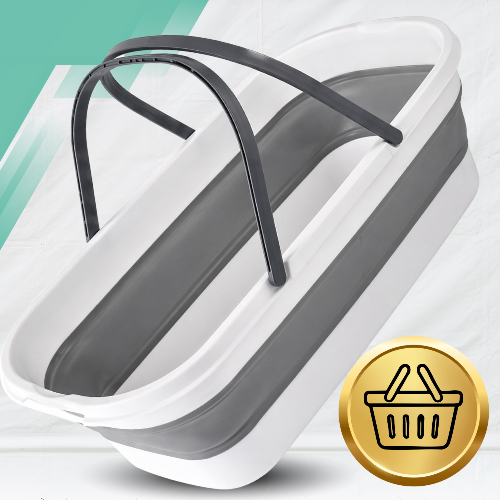 Collapsible Silicone Laundry and Shopping Basket