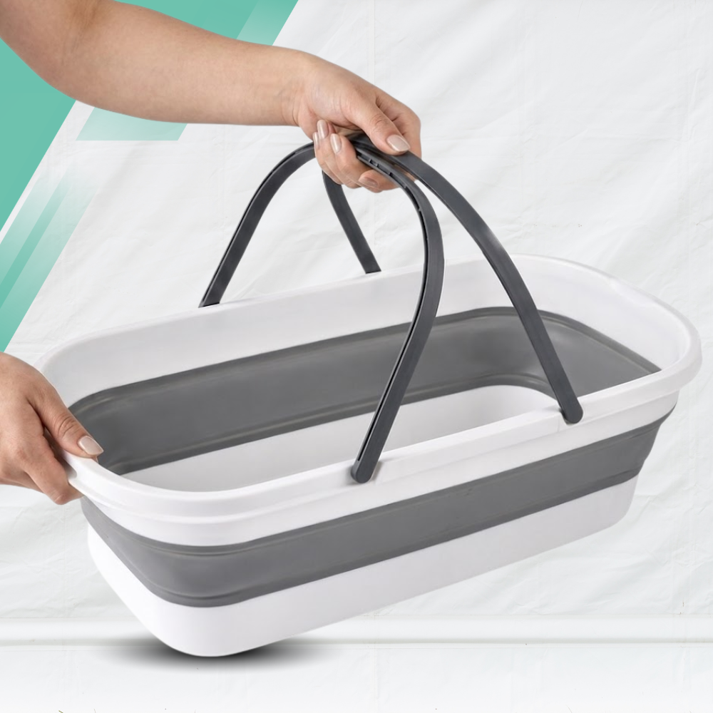 Collapsible Silicone Laundry and Shopping Basket