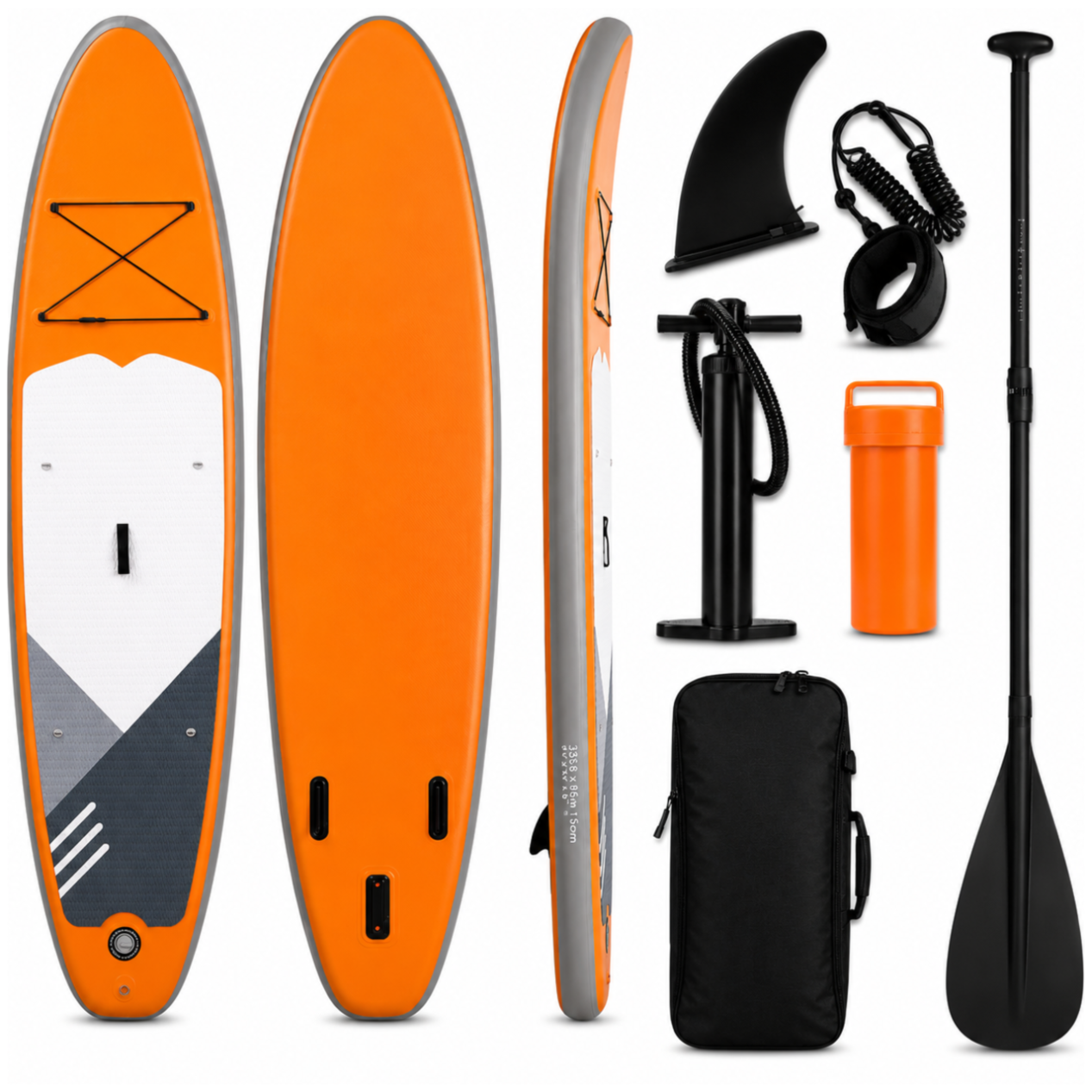 AquaPaddle Cruise Orange SUP Board 335x84x15 cm, Accessory Set