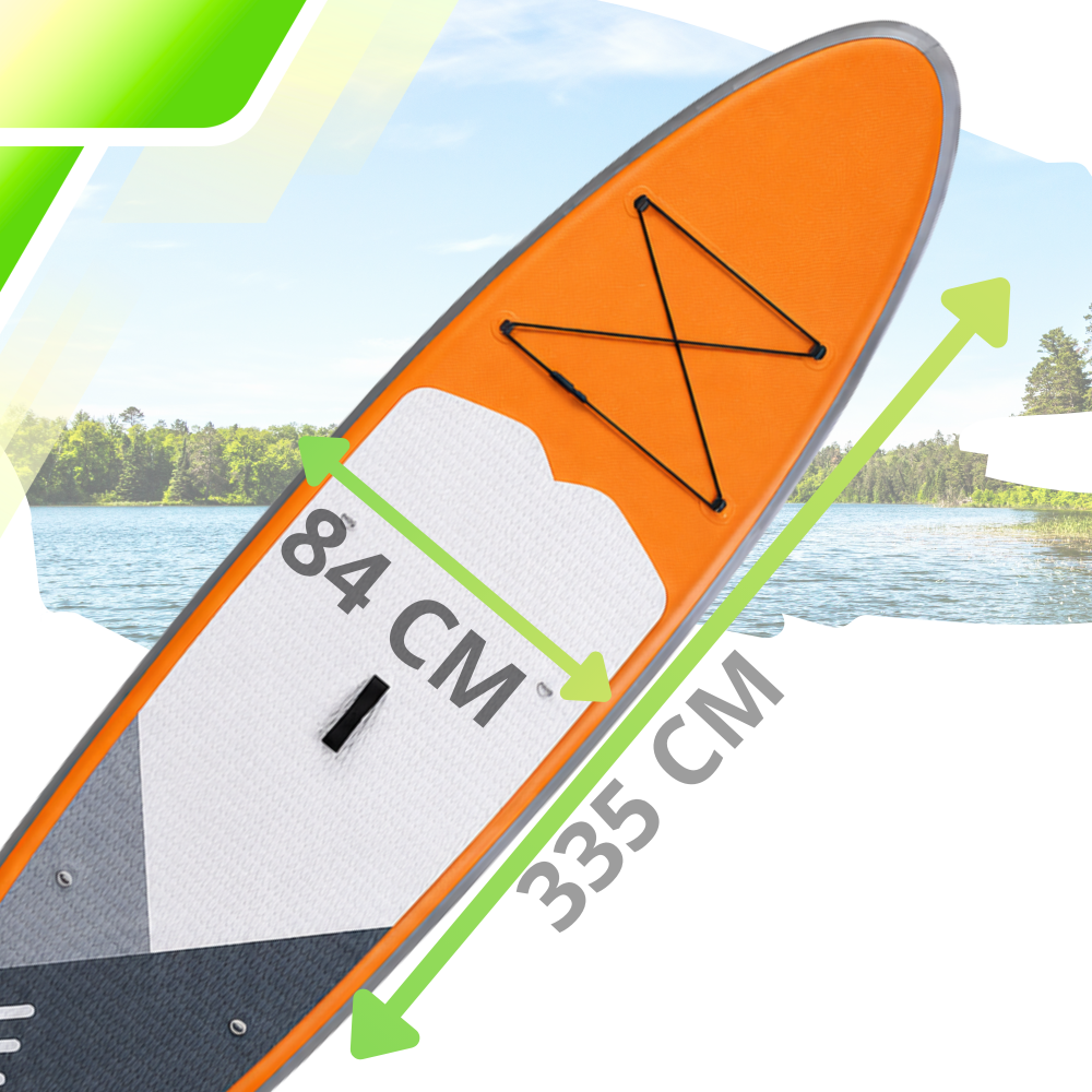 AquaPaddle Cruise Orange SUP Board 335x84x15 cm, Accessory Set