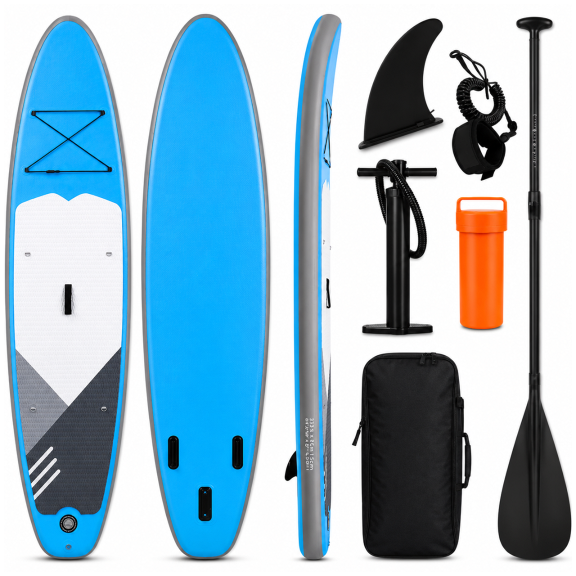 AquaPaddle Cruise Blue Inflatable SUP Board Set, 335x84x15 cm, 180 kg