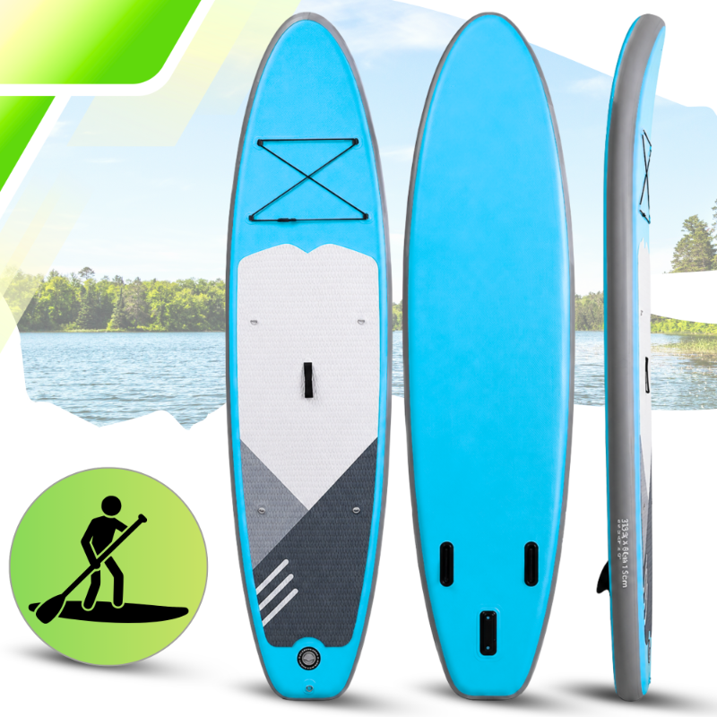 AquaPaddle Cruise Blue Inflatable SUP Board Set, 335x84x15 cm, 180 kg