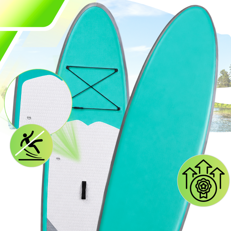 AquaPaddle SUP Board 335x84x15 cm, with Accessories, 180 kg, Cruise Green