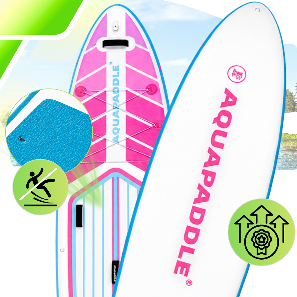 AquaPaddle SUP Board 355x82x15 cm, Navigator Pink, with Accessories