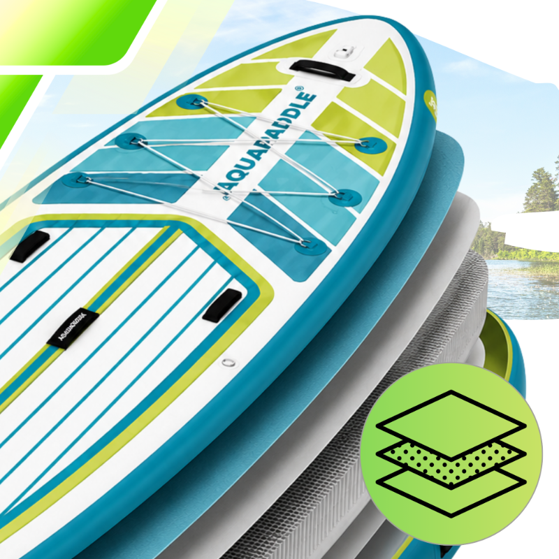 AquaPaddle Navigator Green SUP Board, 355x82x15 cm, 200 kg