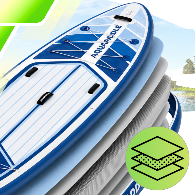 AquaPaddle SUP Board 355x82x15 cm with Accessories, 200 kg, Navigator Blue
