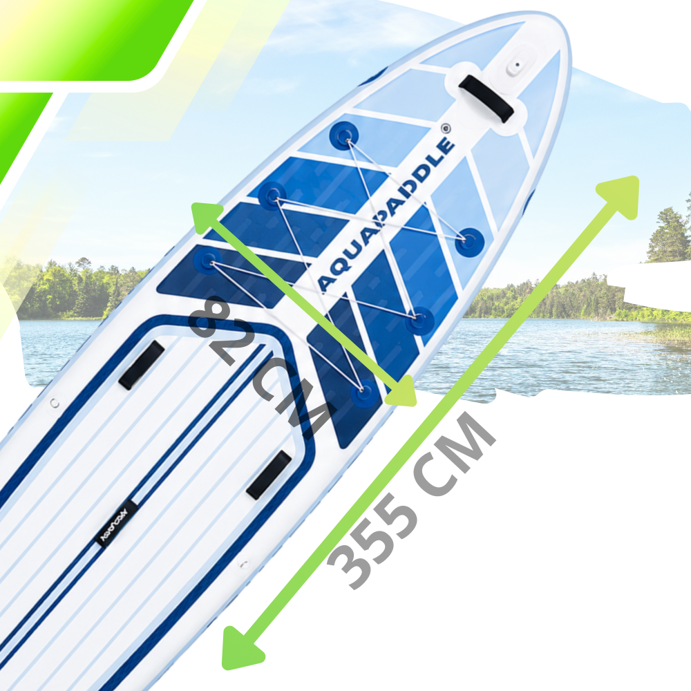 AquaPaddle SUP Board 355x82x15 cm with Accessories, 200 kg, Navigator Blue