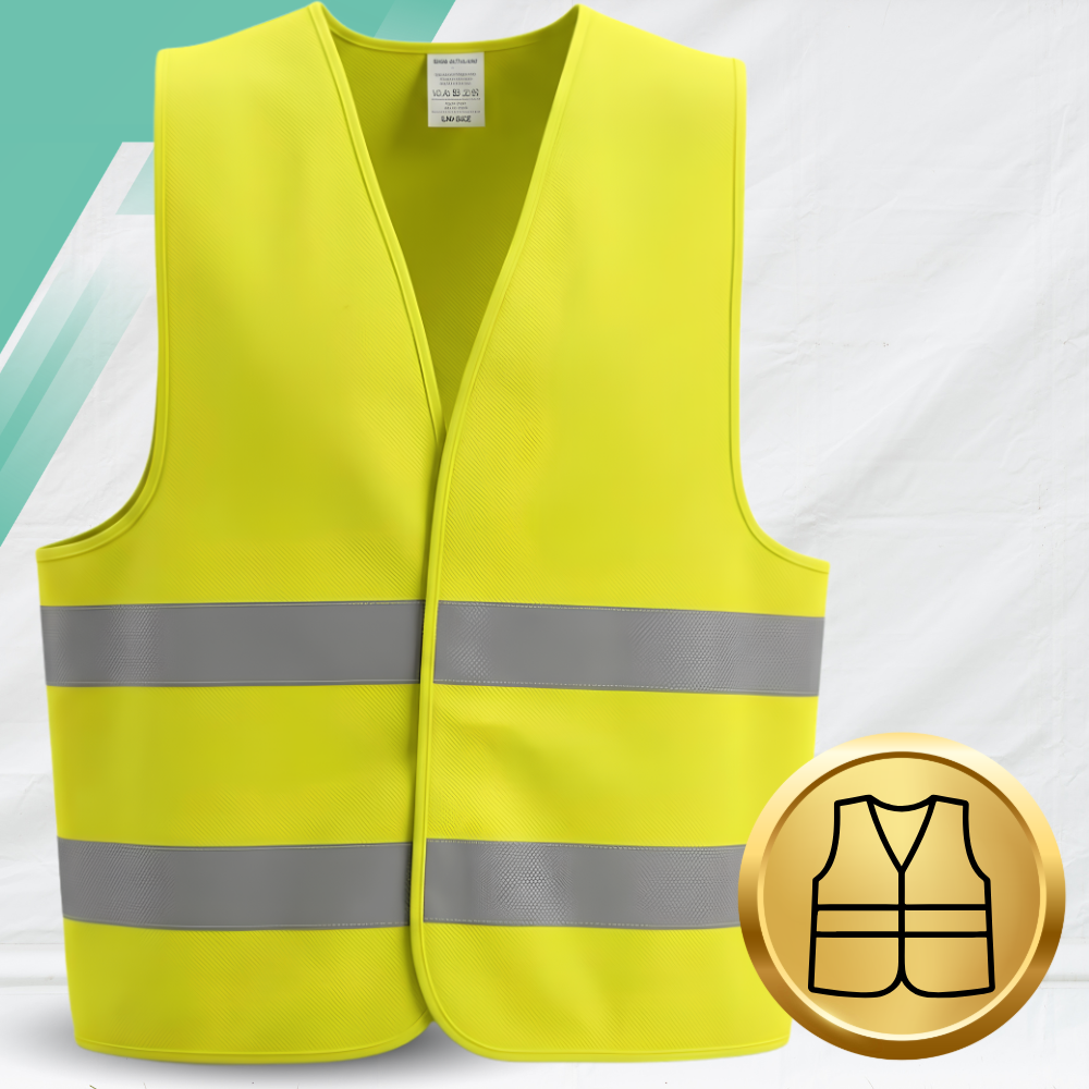 Reflective Warning Vest Class 2 Visibility Yellow One Size