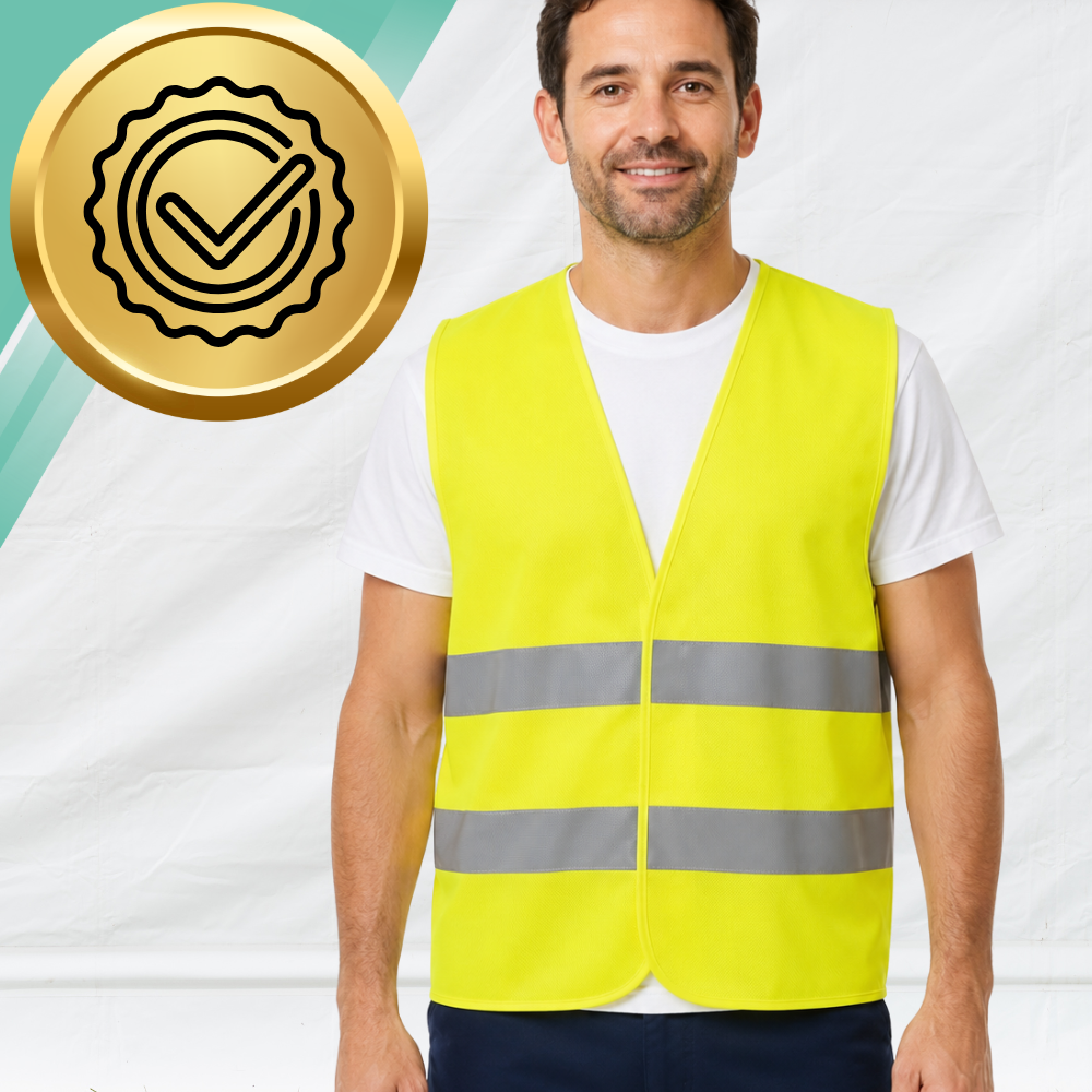 Reflective Warning Vest Class 2 Visibility Yellow One Size