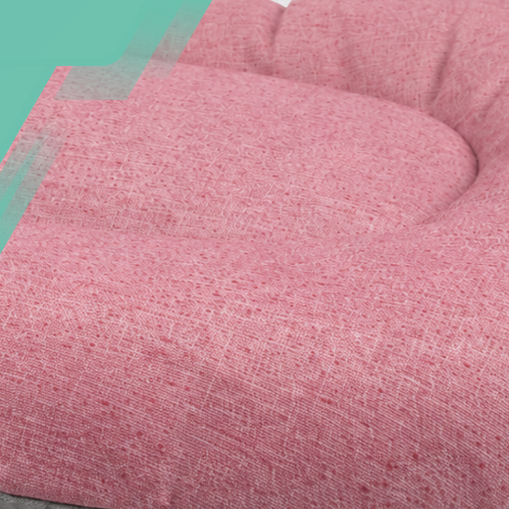 Love Story Reversible Dog and Cat Bed 60 x 46 x 8 cm, Pink / Grey