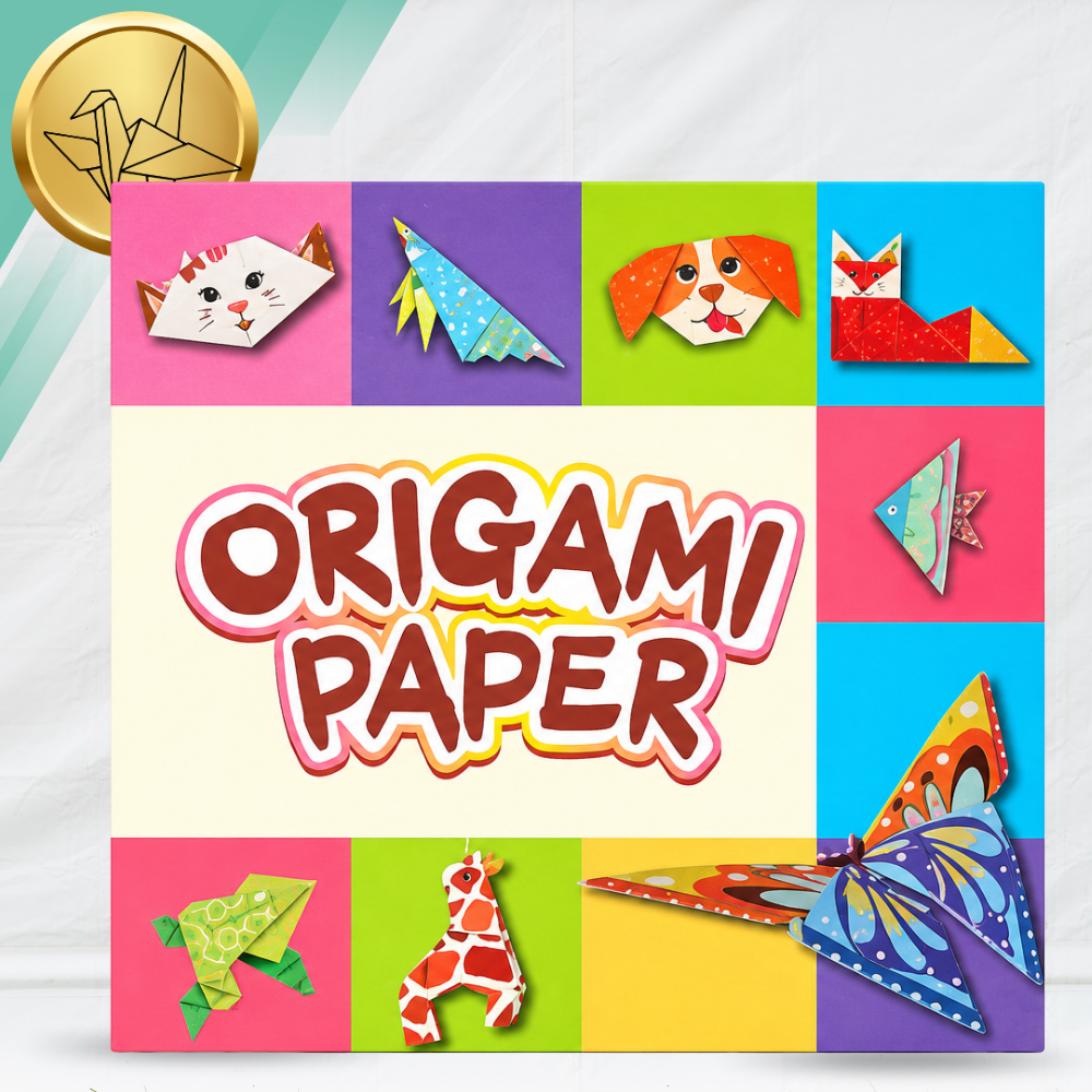 Kids Origami Set, 54 Sheets, 27 Animals with Instruction Booklet