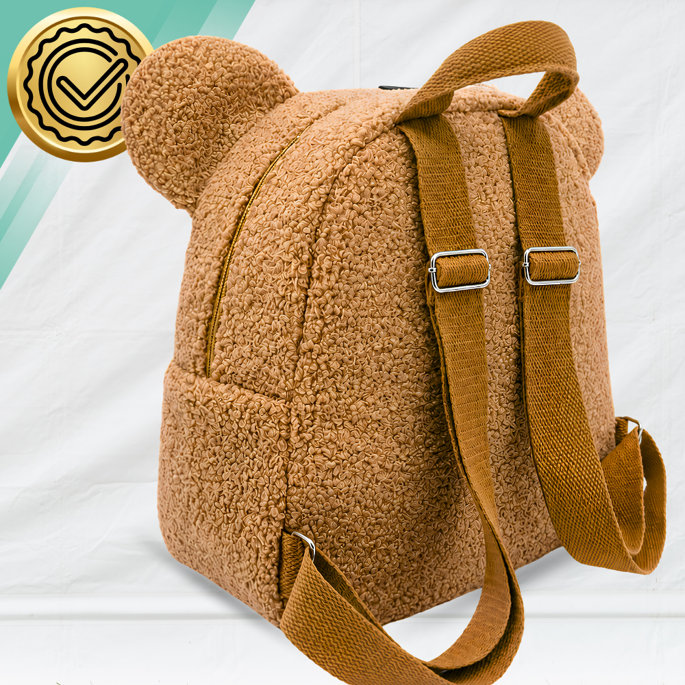 Kids Preschool Backpack Teddy Bear Lightweight, Brown