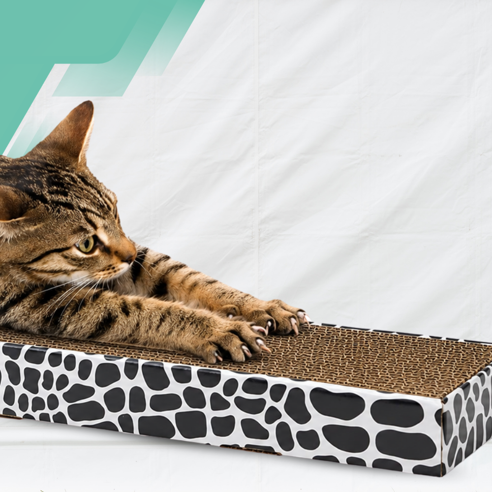 Karlie Cardboard Cat Scratching Pad with Catnip, 47 x 12.5 x 4.5 cm
