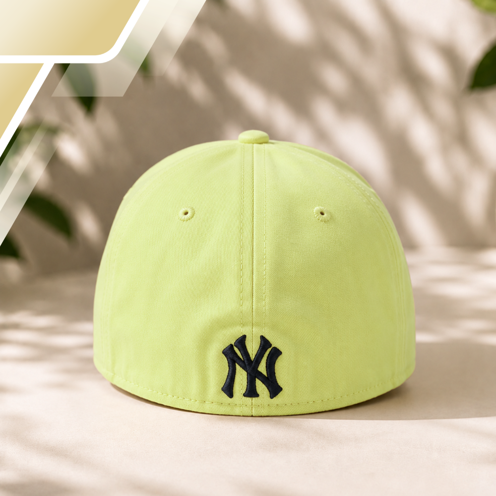New York Yankees MLB Stretch Fit Cotton Baseball Cap, Yellow
