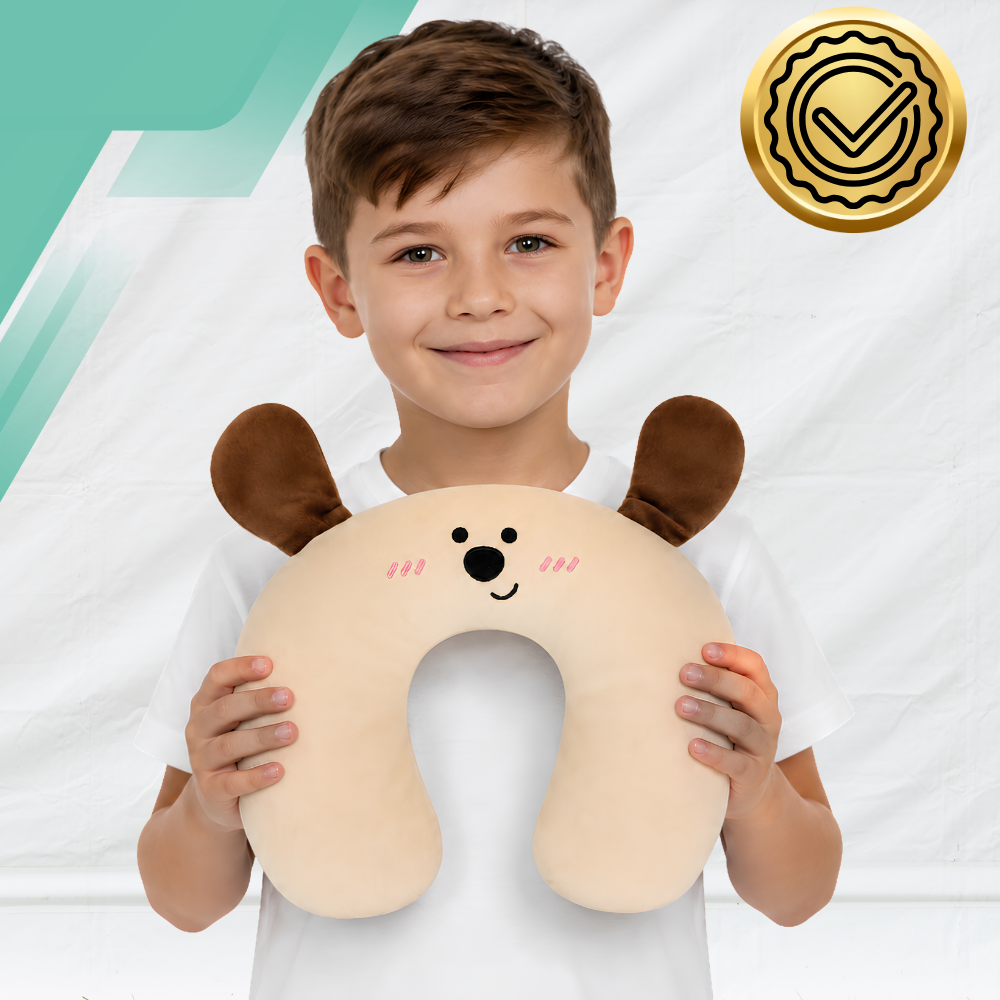 Kids Travel Neck Pillow U-Shaped Pillow Dog
