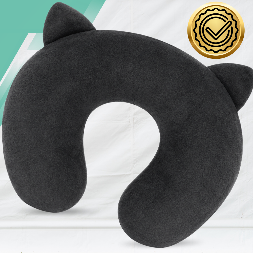 Children\'s Travel Neck Pillow U-Shape Cat, 33 × 25 × 6 cm