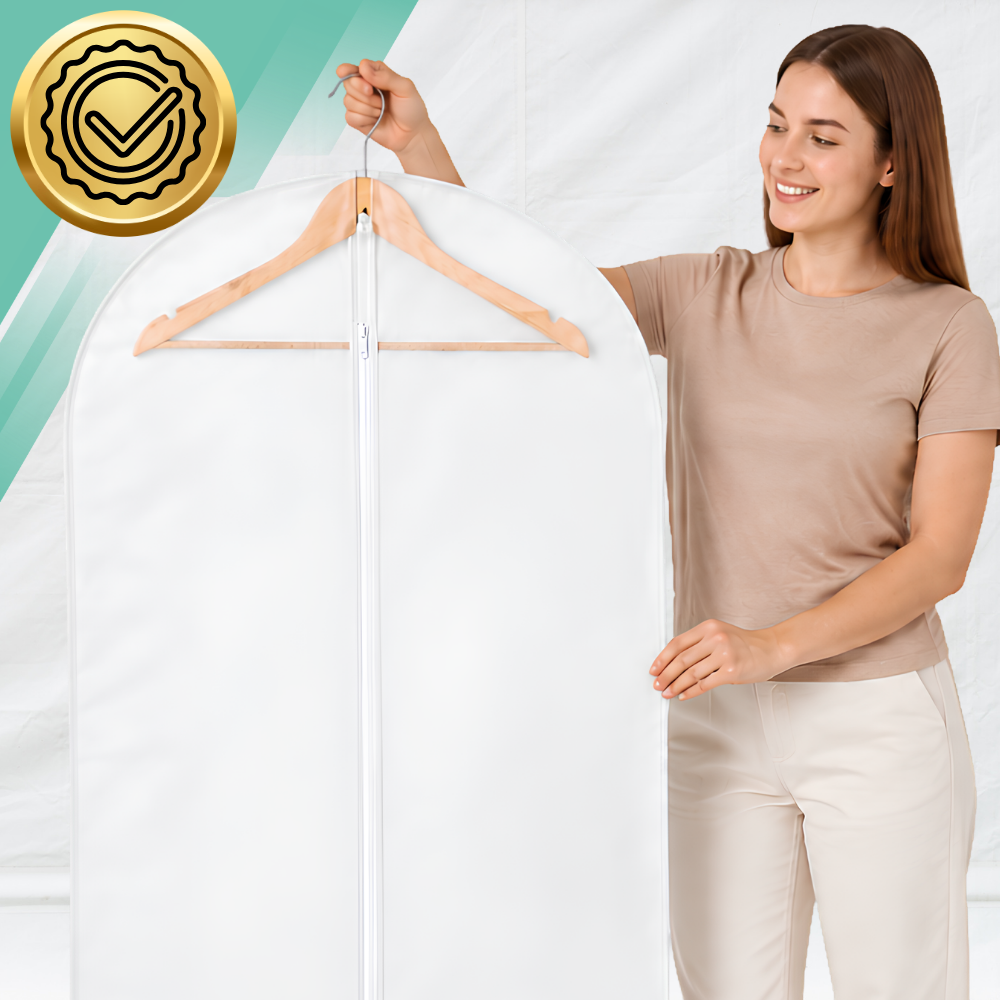 Garment Covers with Zipper, 5 Pack, 100 x 60 cm