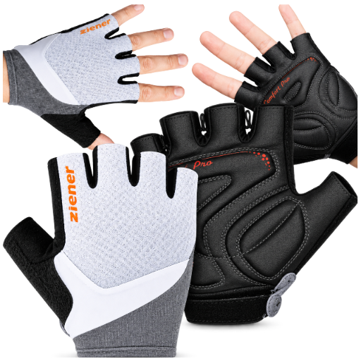 Ziener Women's Fingerless Sports Gloves for Cycling and Fitness, Size 7