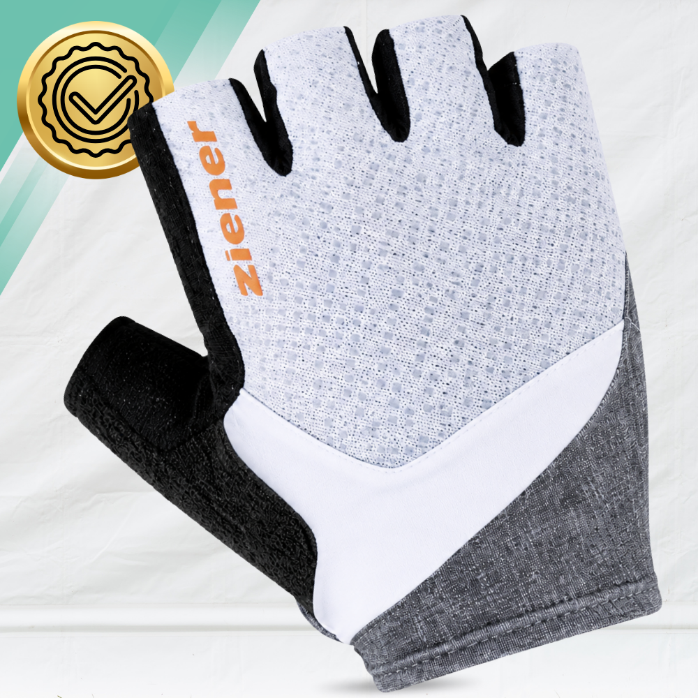 Ziener Women\'s Fingerless Sports Gloves for Cycling and Fitness, Size 7