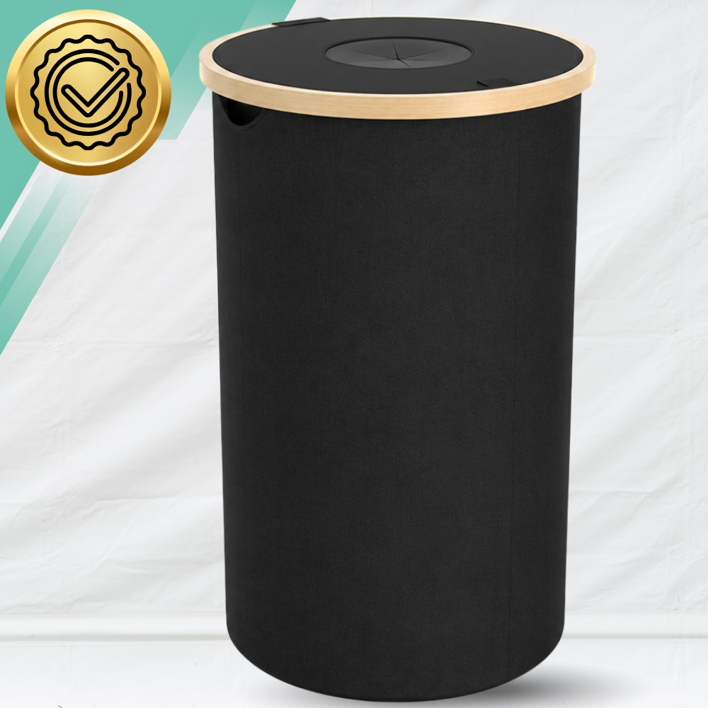 Waste Sorting Bin for PET Bottles 92L, 40 × 40 × 73 cm, Black