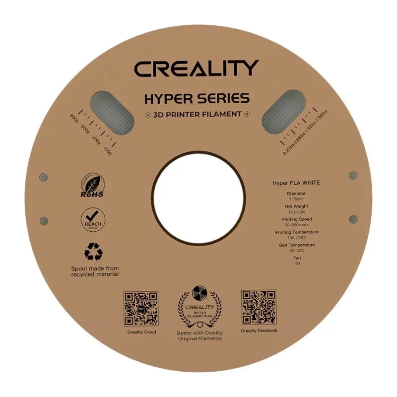 Creality Hyper PLA Filament 1.75mm 1kg White