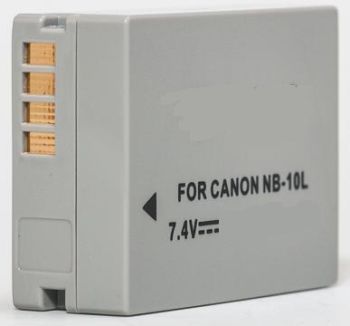 Canon NB-10L Replacement Camera Battery, 920mAh