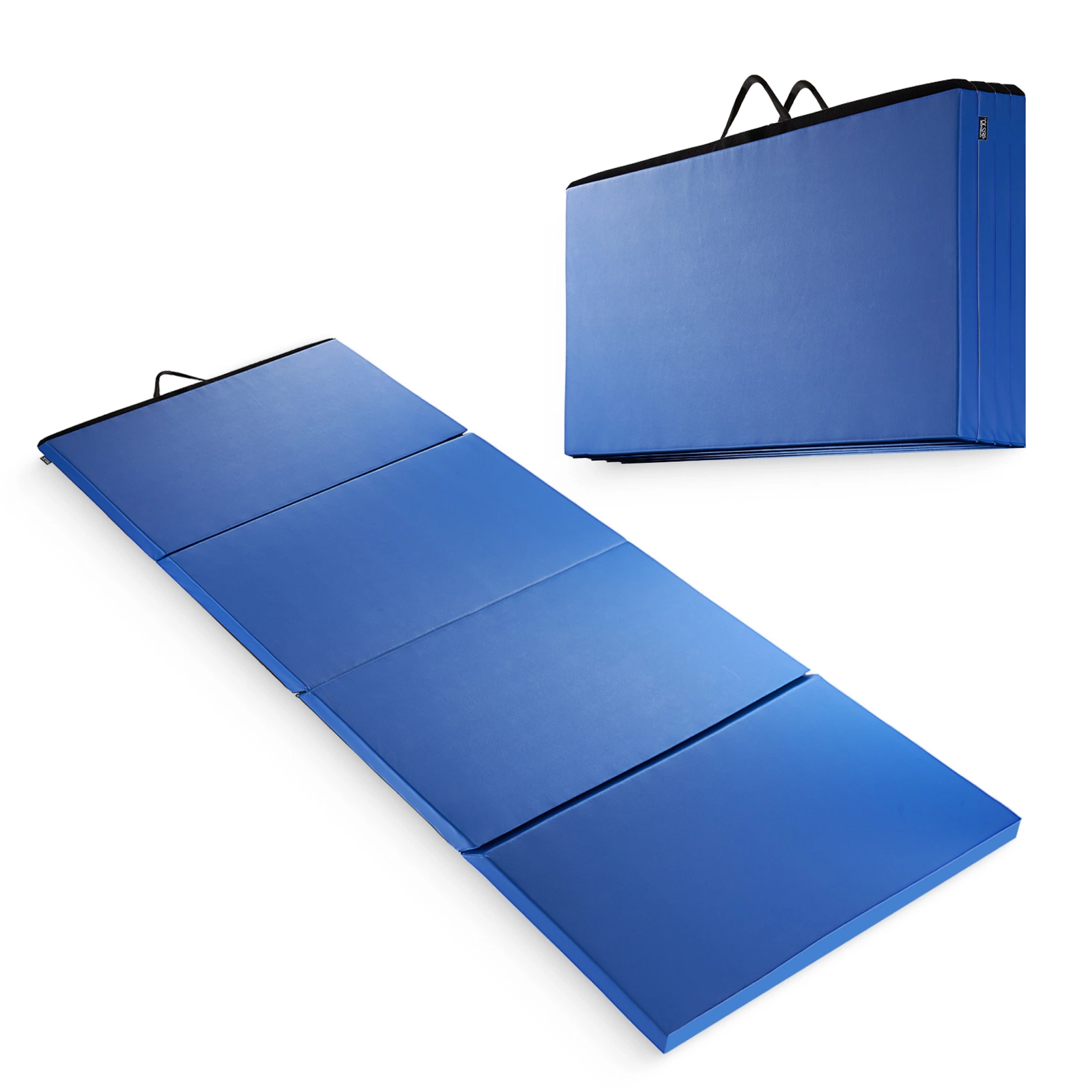 4FIZJO Folding Gymnastics Mat XL 240×120×5 cm, blue