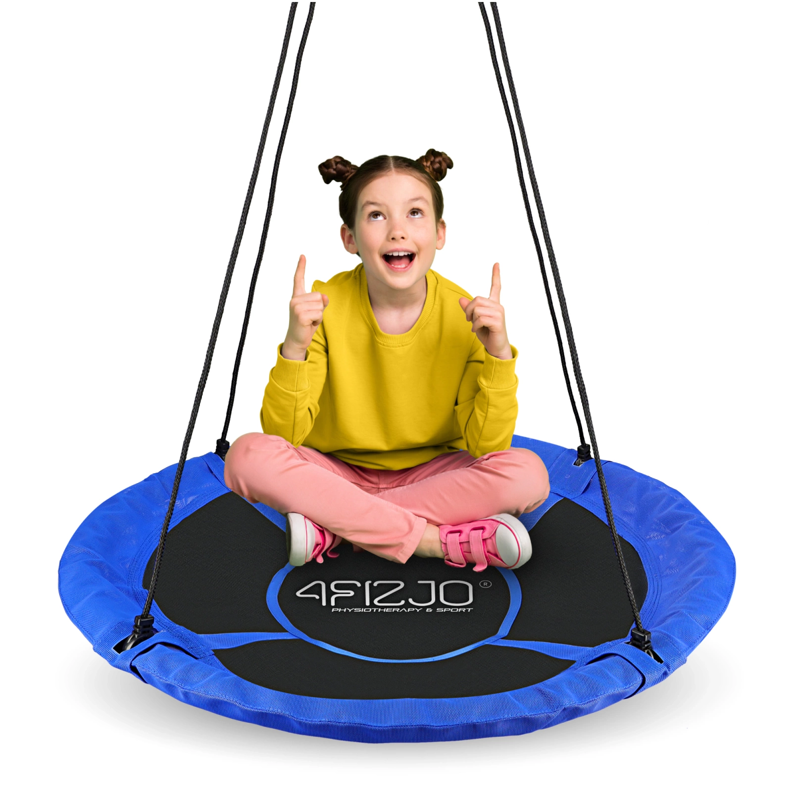 4FIZJO Nest Swing for Kids 100 cm, blue