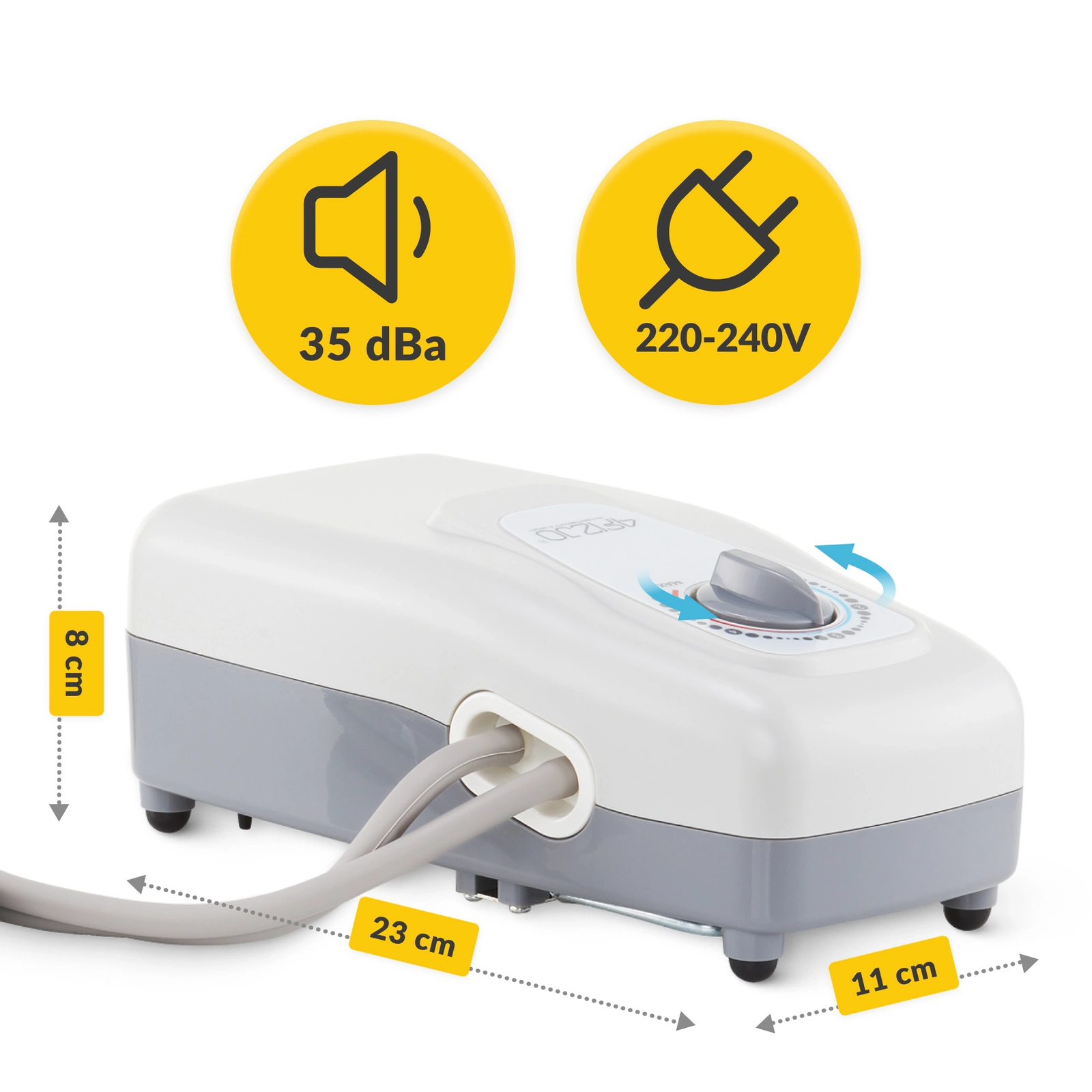 4Fizjo PRO Anti-Bedsore Mattress with Pump, 186x80 cm