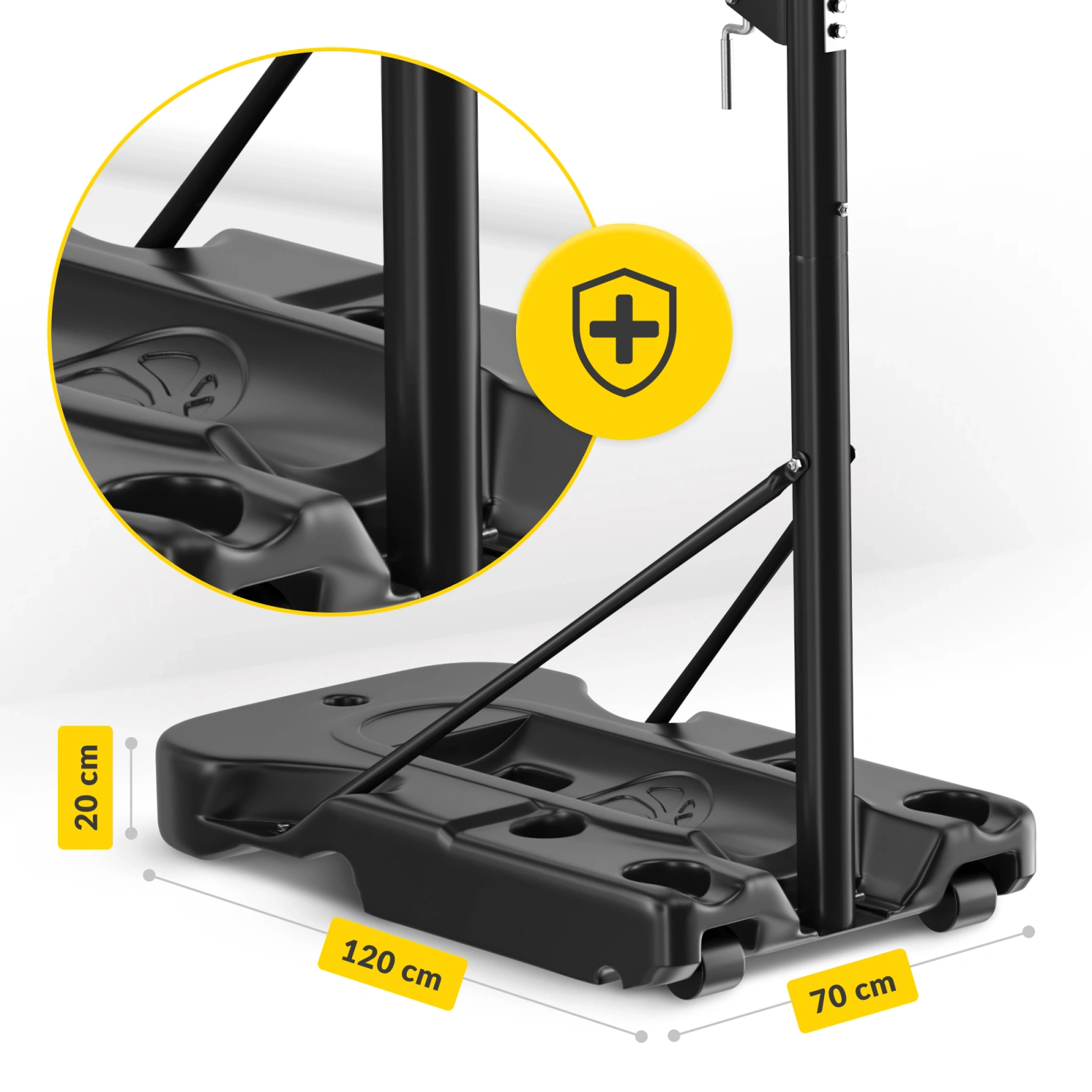4Fizjo Falcon Dunker Freestanding Basketball Hoop, Adjustable