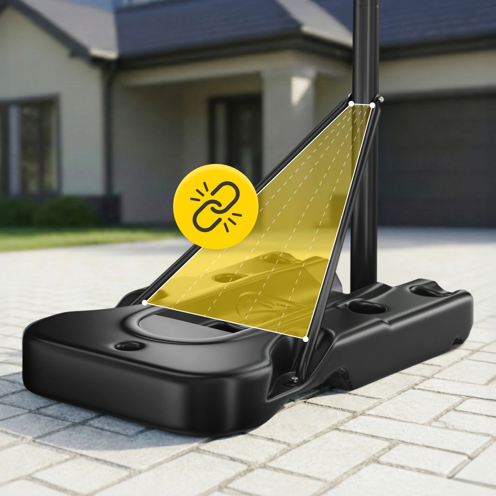 4Fizjo Falcon Dunker Freestanding Basketball Hoop, Adjustable