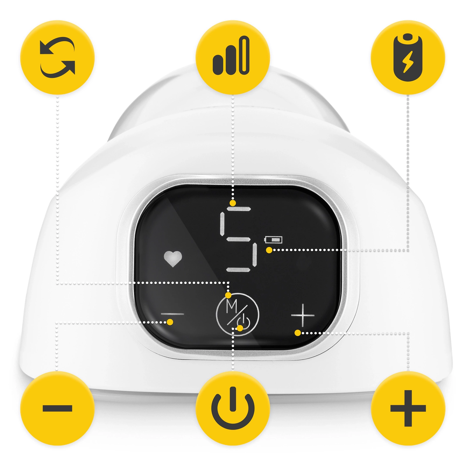 4Fizjo elektriskais piena sūknis LITE, balts/rozā