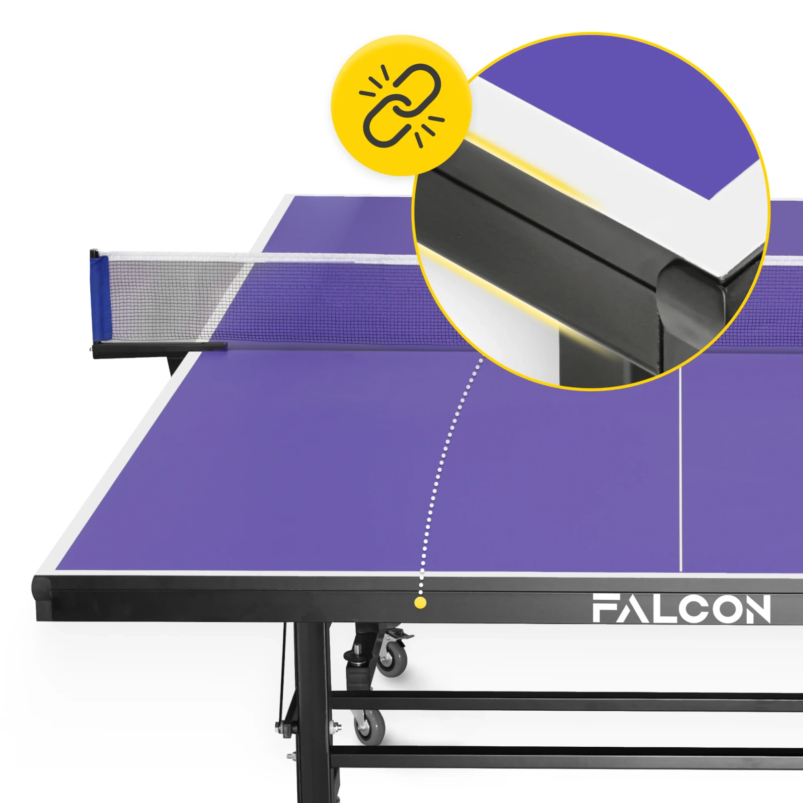 VECTOR+ FALCON Folding Indoor Ping Pong Table, Navy Blue