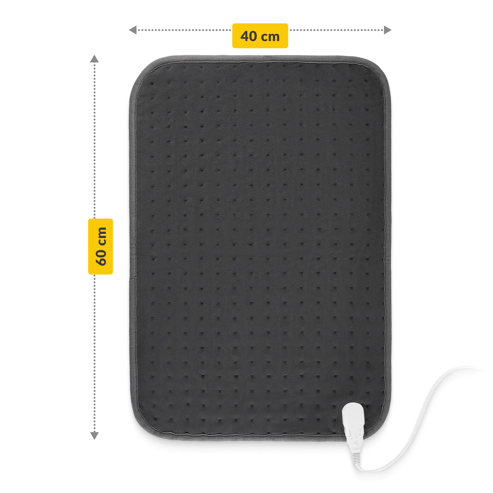 4Fizjo Electric Heating Pad 60 × 40 cm, 80W, Grey