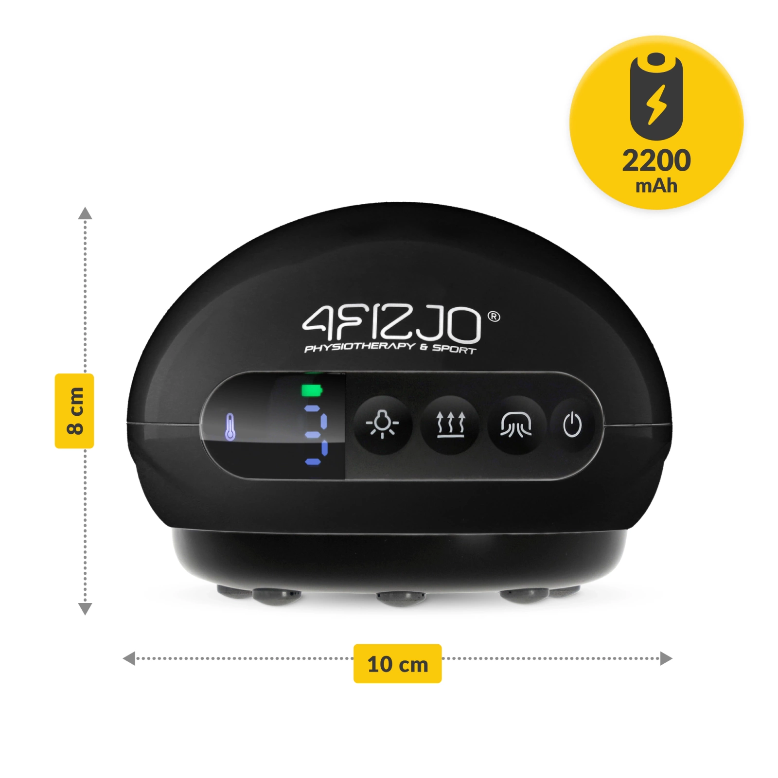 4Fizjo 1055 elektriskā masāžas banka, melna