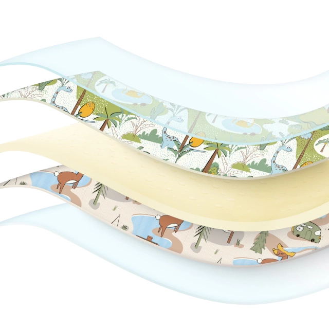 4Fizjo Jungle and Camping Double-Sided Educational Play Mat, 200x180 cm