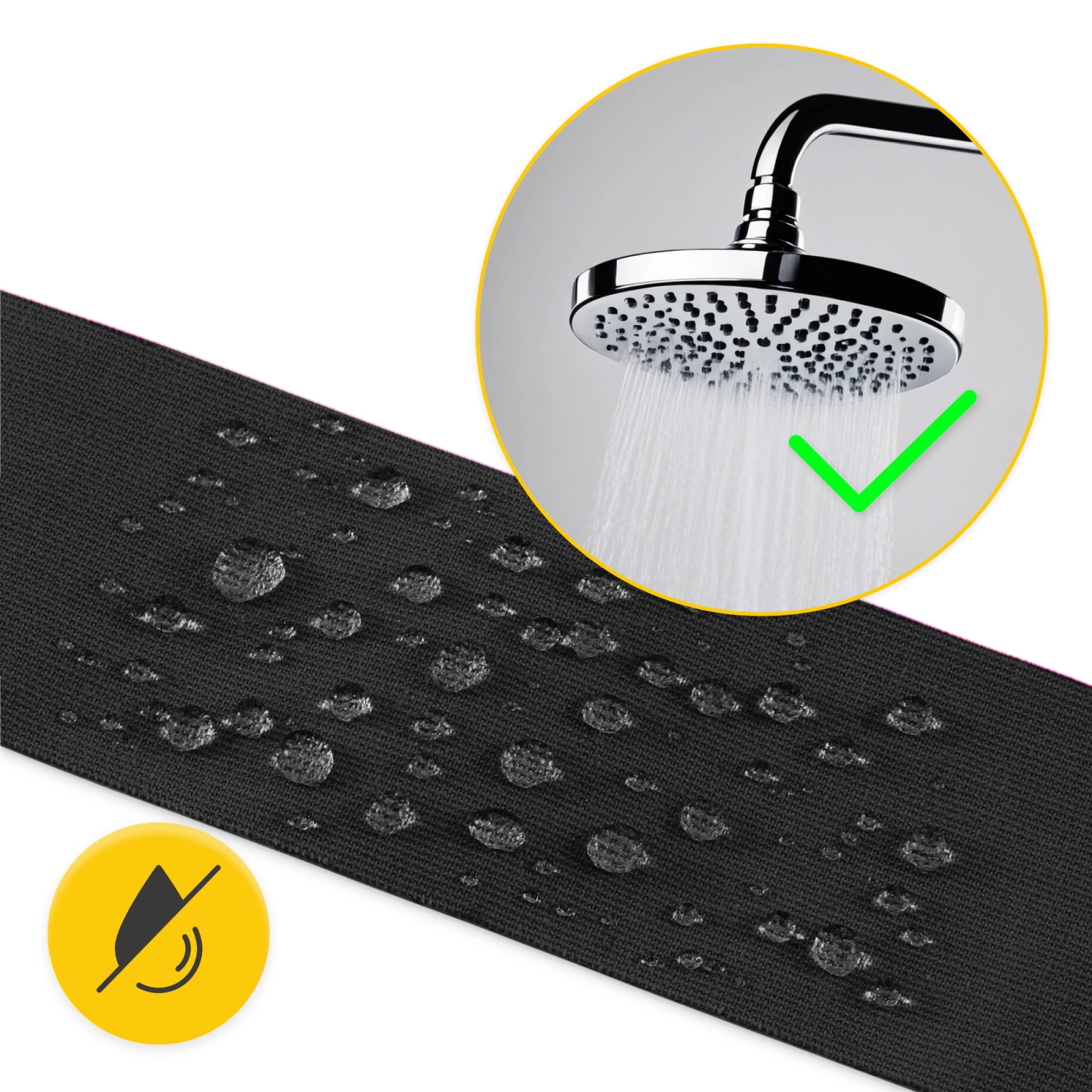 4Fizjo Kinesiology Tape 5 cm x 31 m, Black