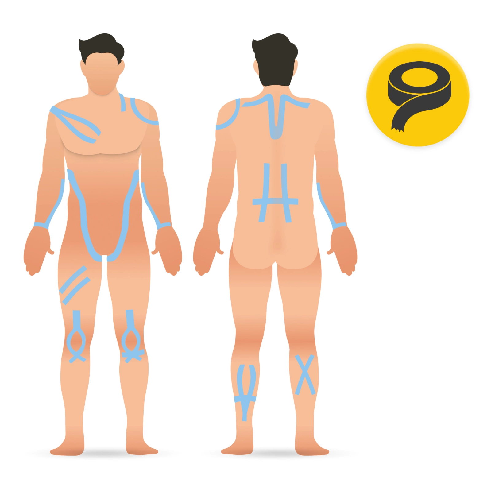 4Fizjo Kinesiology Tape 5 cm x 31 m, Blue