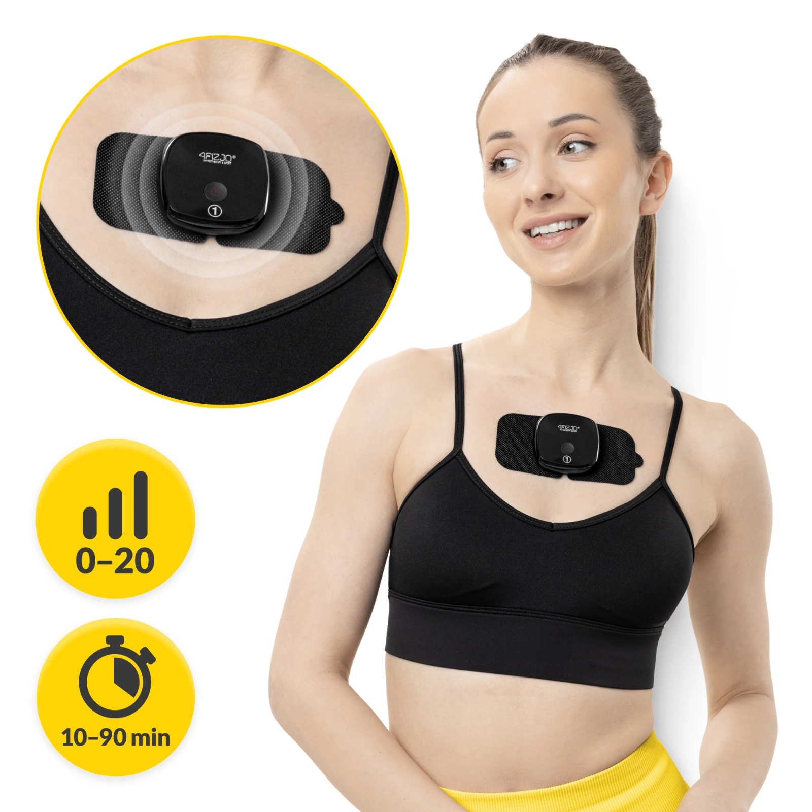4Fizjo 1706 Wireless Electrostimulator Combo EVO 3 in 1 (TENS, EMS, MASS)