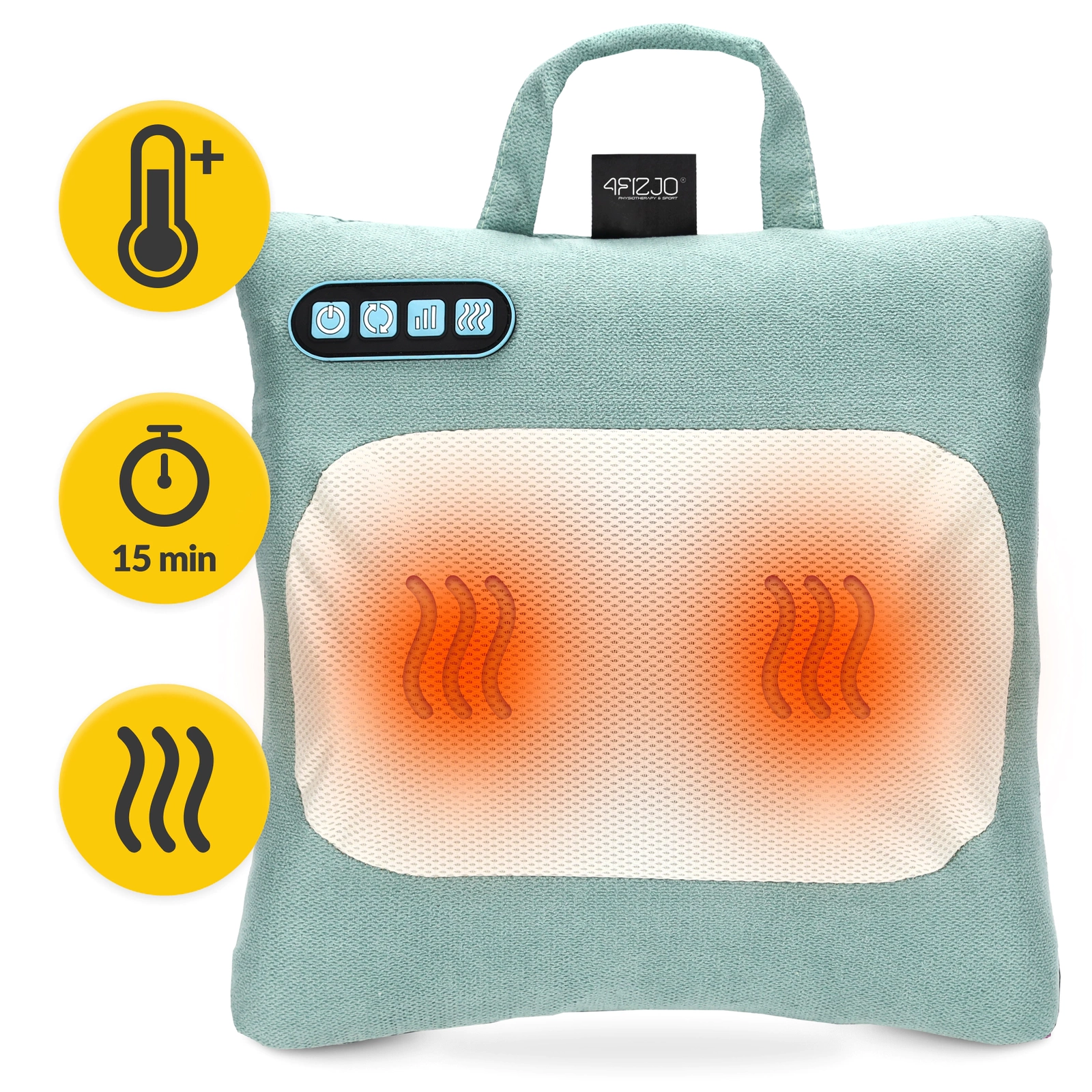 Shiatsu Heated Massage Pillow LITE, green