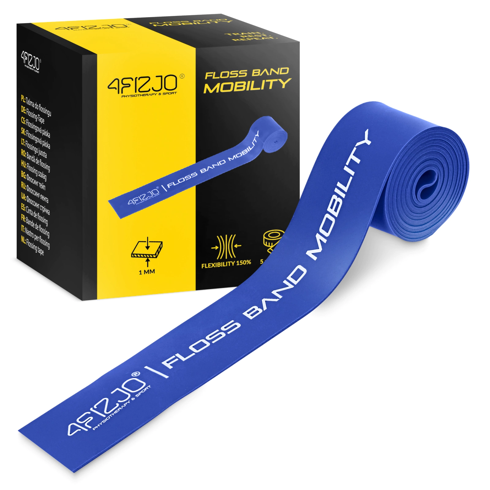 Floss Band for Rehabilitation and Mobility 1 mm, Blue