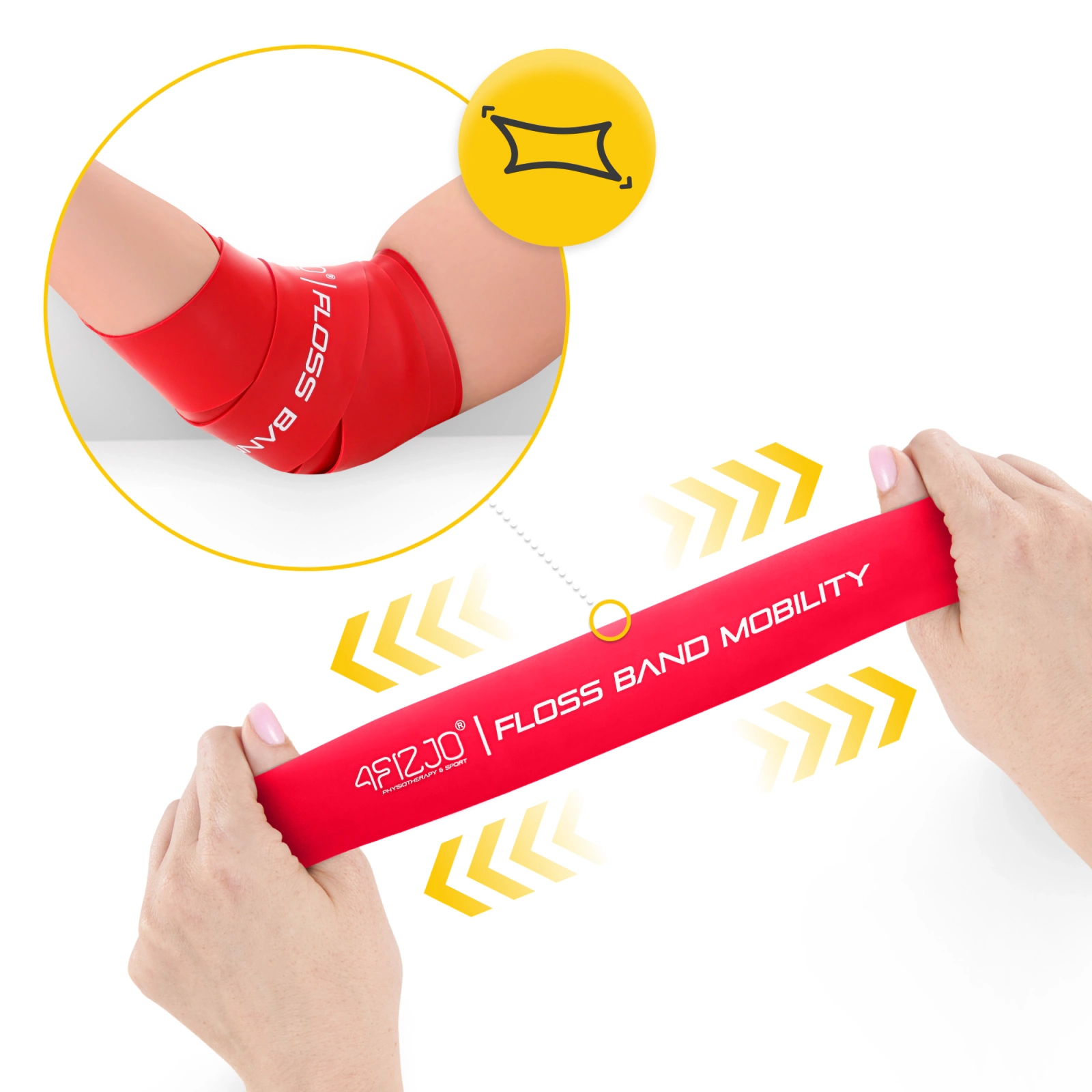 4Fizjo Floss Band Rehabilitation Band 1.5 mm, Red