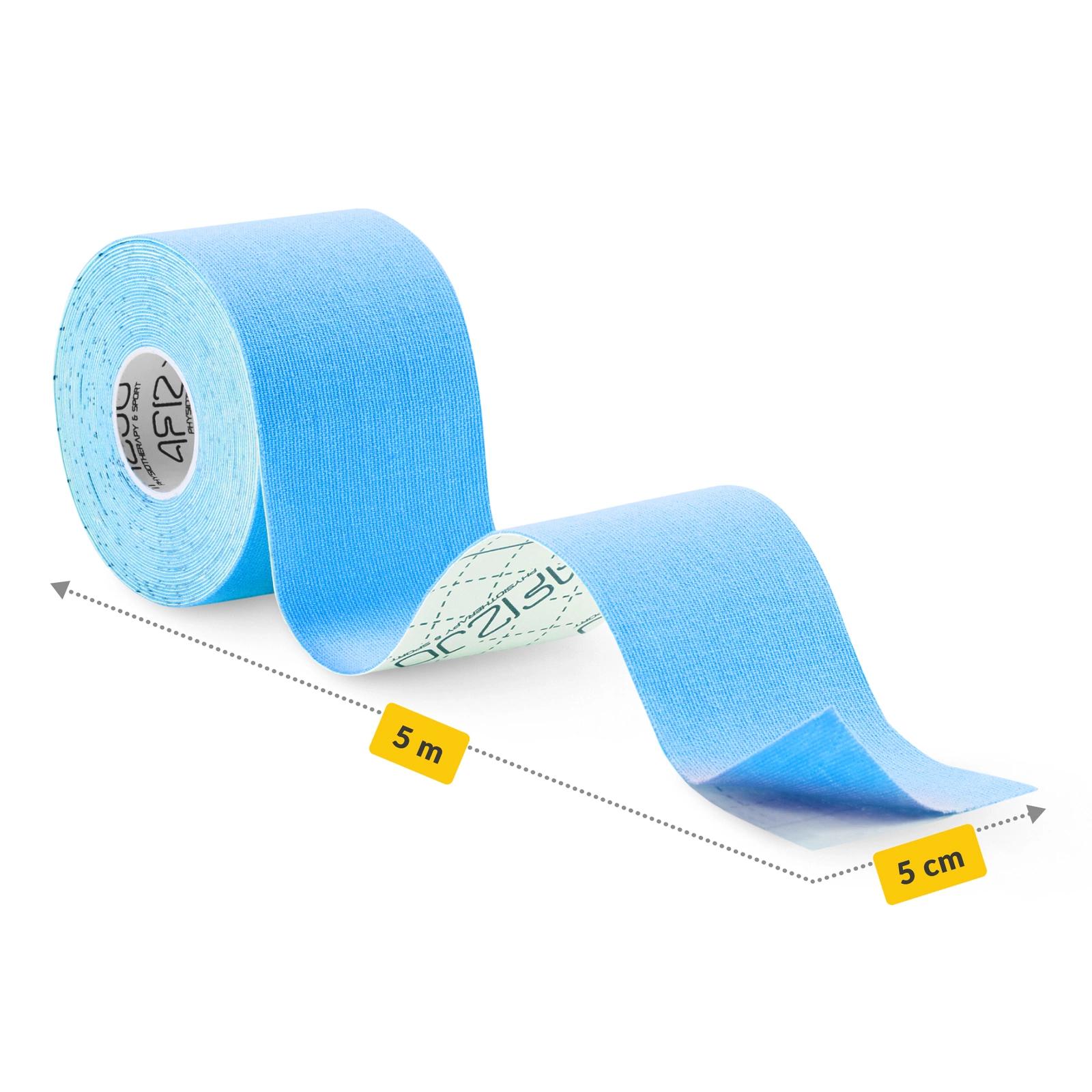 4Fizjo Kinesiology Tape 5 cm x 5 m, Light Blue