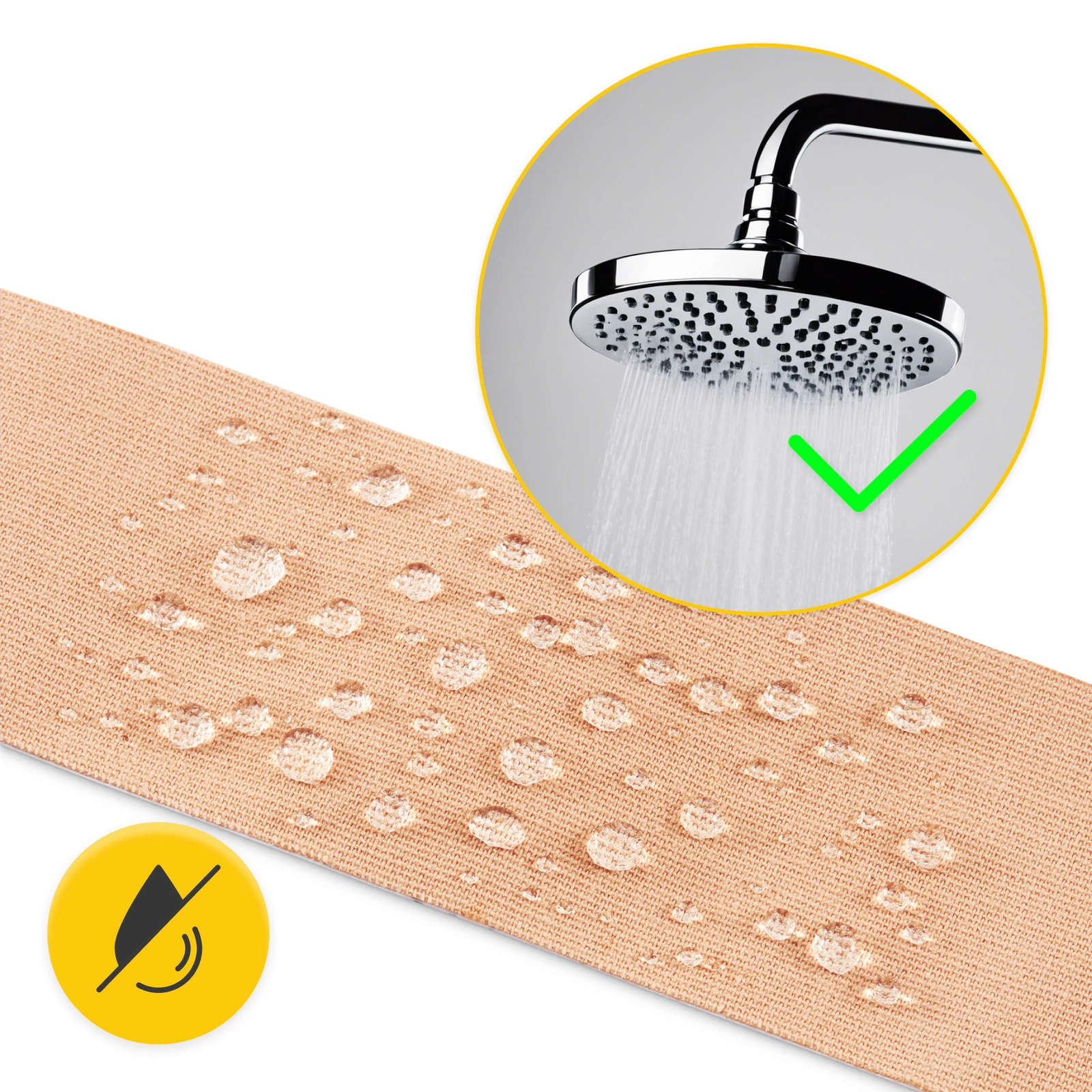 4Fizjo Kinesiology Tape 7.5 cm x 5 m, Beige