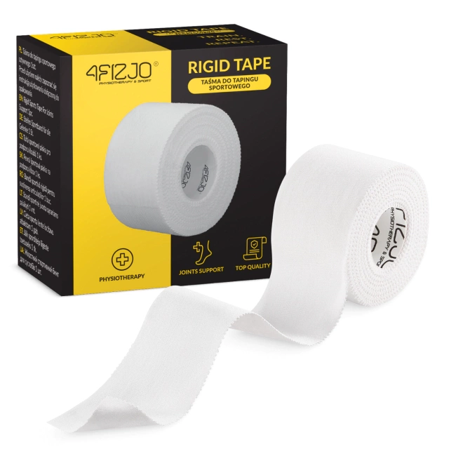 4FIZJO Rigid Strapping Tape for Joint Support 10 m x 5 cm, White